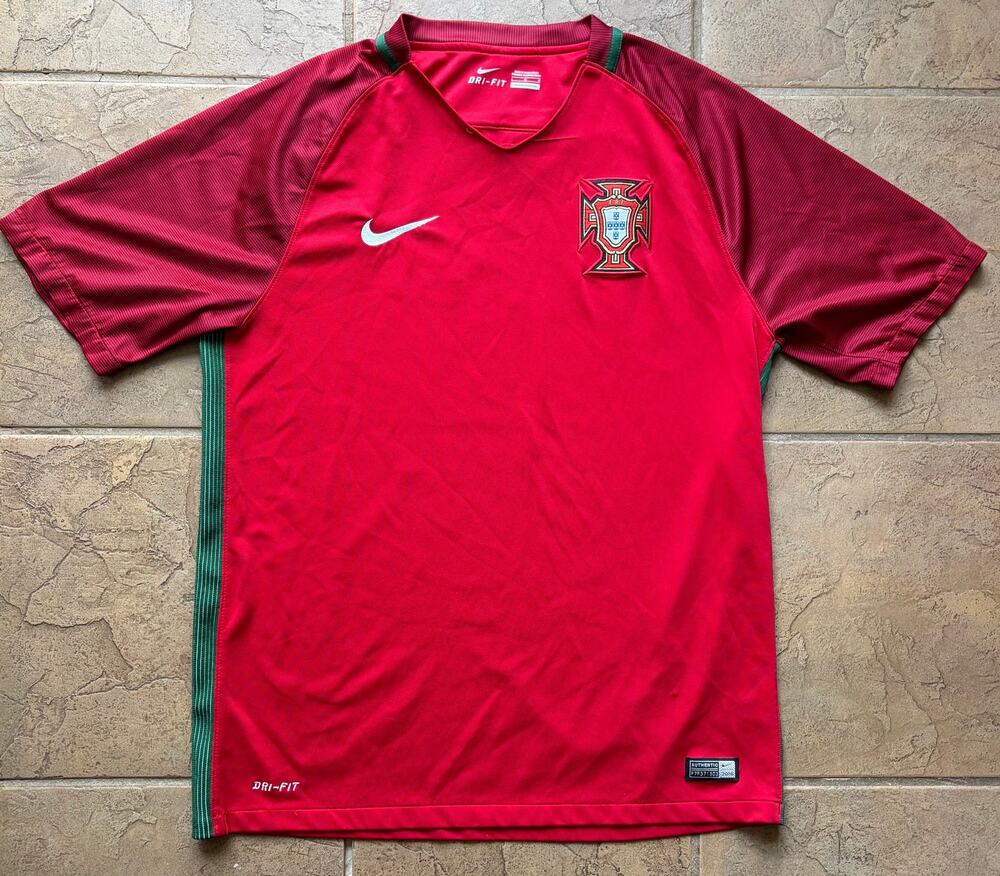 Nike Portugal 2016 Euro Champions Home Soccer Jersey Authentic Dri-FIT Size L